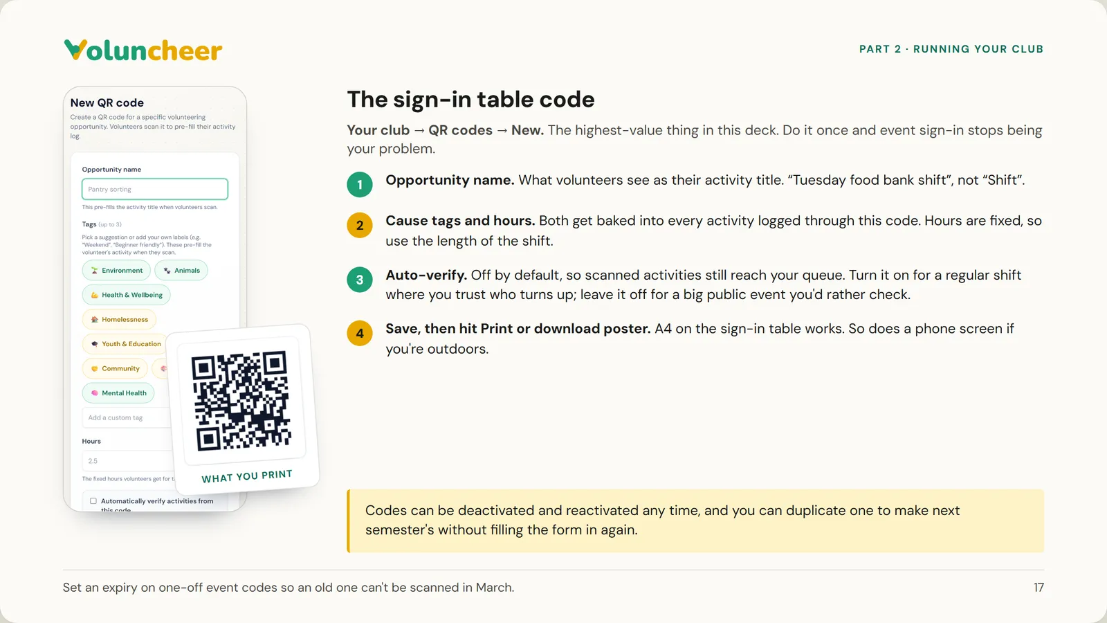 Slide 17 of 21: The sign-in table code