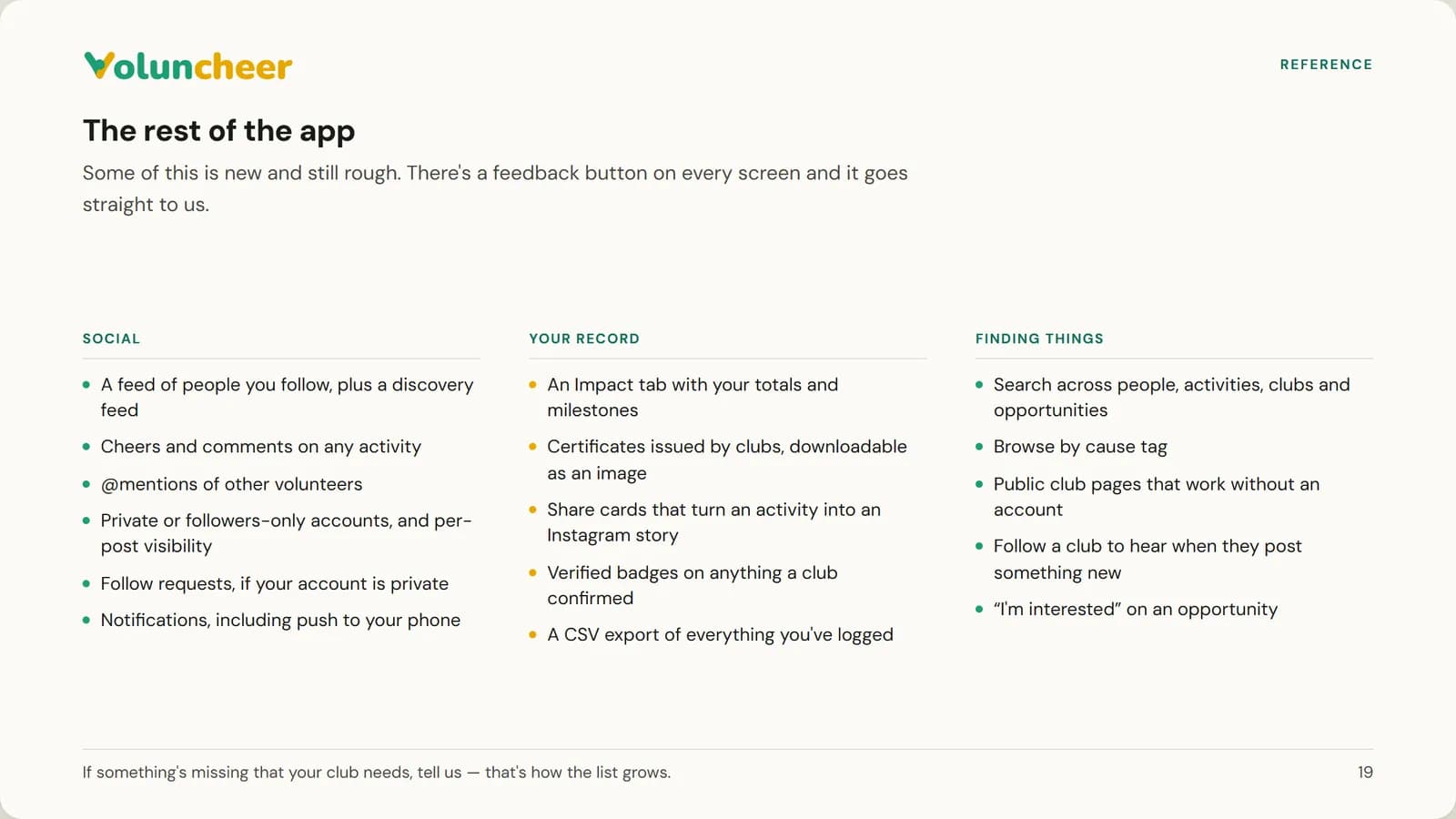 Slide 19 of 21: The rest of the app